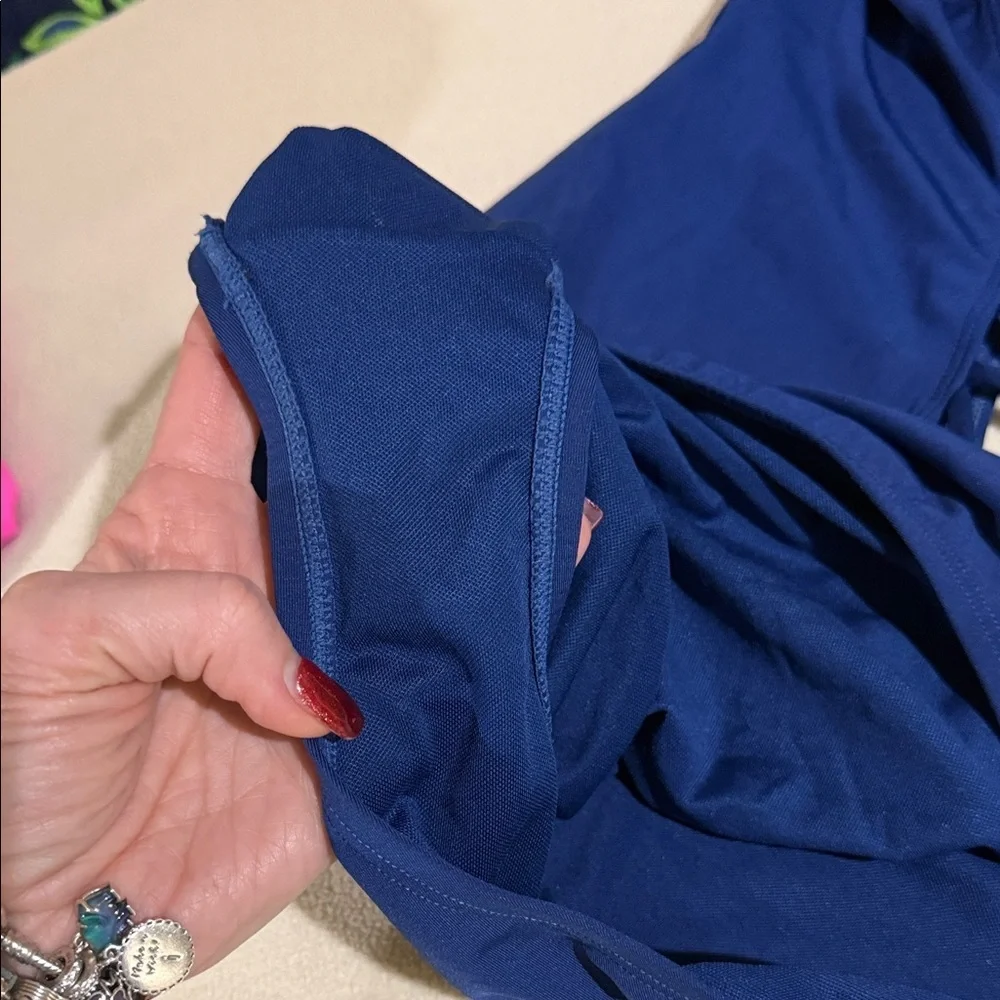 Lilly Pulitzer Navy Crisscross One-Piece Swimsuit